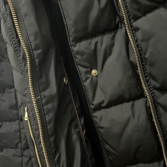Cole Haan Signature Women's Long Down Coat; Black; Gold Zipper, Size lar… - Picture 9 of 11